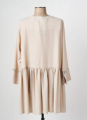 Tunique manches longues tissage crêpe beige LILI LA TIGRESSE femme