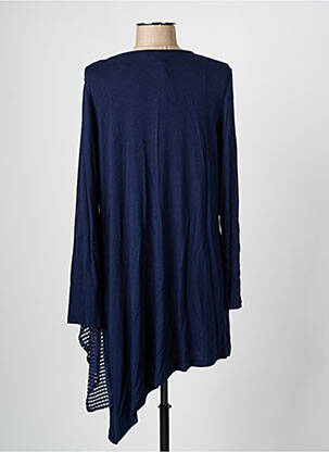 Tunique manches longues col rond bleu ALAIN MURATI femme