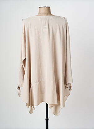 Blouse manches longues manches longues beige LILI LA TIGRESSE femme