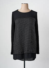 Tunique manches longues col rond noir ALAIN MURATI femme