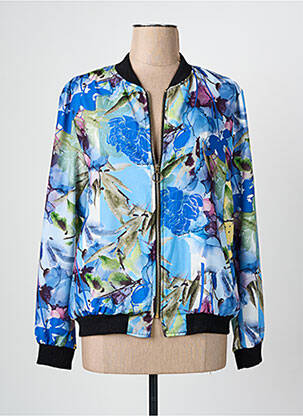 Veste casual col rond bleu VETISTYLE femme