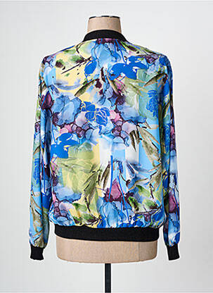 Veste casual col rond bleu VETISTYLE femme