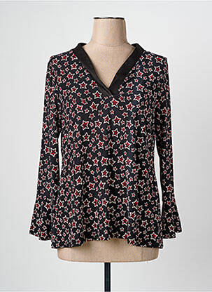 Blouse imprimé fantaisie manches longues rouge ROMEO POUR JULIETTE femme