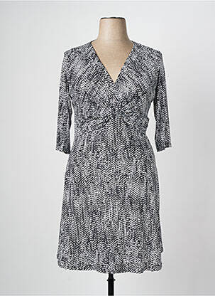 Robe mi-longue manches 3/4 manches 3/4 noir ROMEO POUR JULIETTE femme
