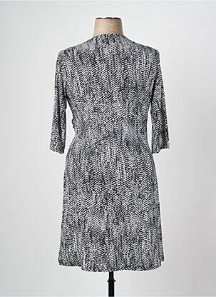 Robe mi-longue manches 3/4 manches 3/4 noir ROMEO POUR JULIETTE femme