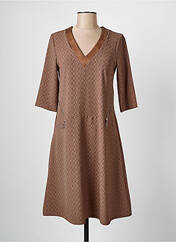 Robe mi-longue marron ROMEO POUR JULIETTE pour femme seconde vue