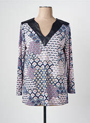 T-shirt bleu MONACO COLLECTION pour femme seconde vue