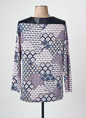 T-shirt bleu MONACO COLLECTION pour femme seconde vue