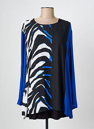 Tunique manches longues bleu ALAIN MURATI pour femme