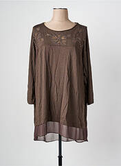Tunique manches longues marron ALAIN MURATI pour femme seconde vue