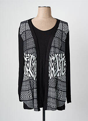 Tunique manches longues noir ALAIN MURATI pour femme