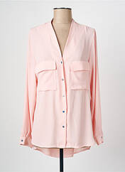 Tunique manches longues rose PARISIENNE pour femme seconde vue