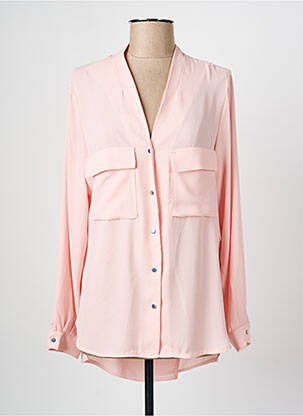 Tunique manches longues rose PARISIENNE pour femme