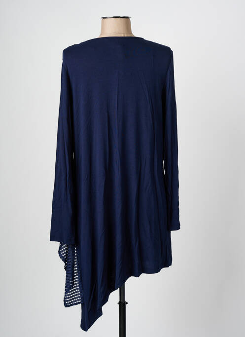 Tunique manches longues col rond bleu ALAIN MURATI femme