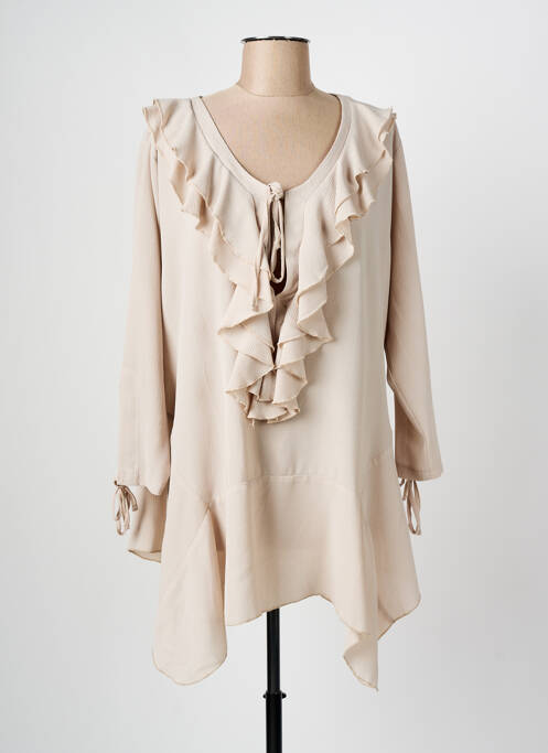 Blouse beige LILI LA TIGRESSE pour femme