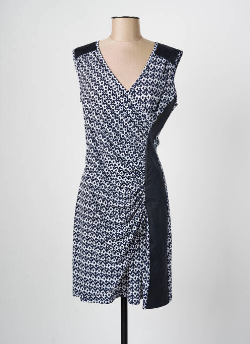 Robe mi-longue bleu ROMEO POUR JULIETTE pour femme