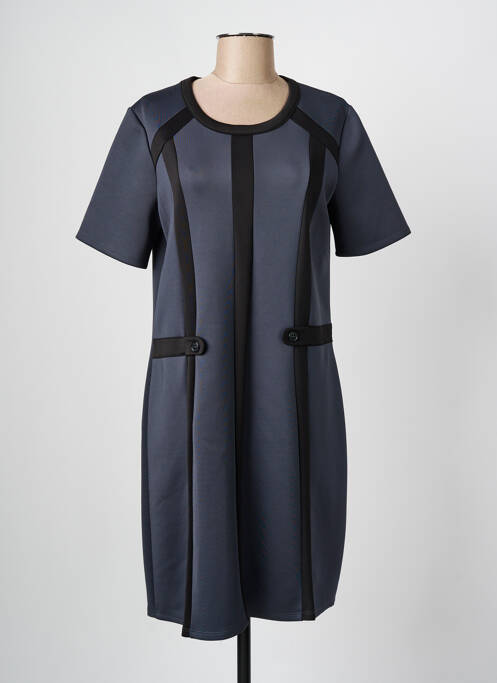 Robe mi-longue gris KAYANE pour femme