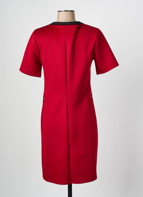 Robe mi-longue rouge KAYANE pour femme