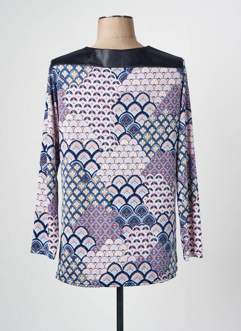 T-shirt bleu MONACO COLLECTION pour femme