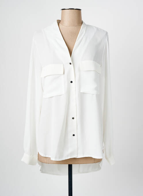 Tunique manches longues blanc PARISIENNE pour femme