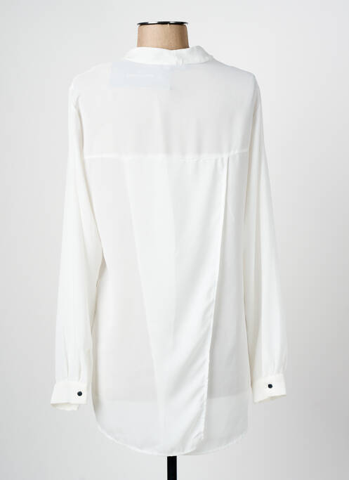 Tunique manches longues blanc PARISIENNE pour femme