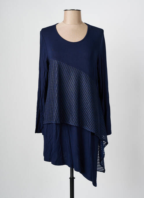 Tunique manches longues bleu ALAIN MURATI pour femme