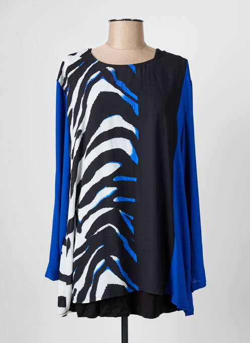 Tunique manches longues bleu ALAIN MURATI pour femme