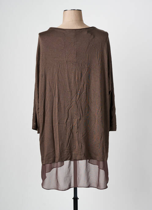 Tunique manches longues marron ALAIN MURATI pour femme