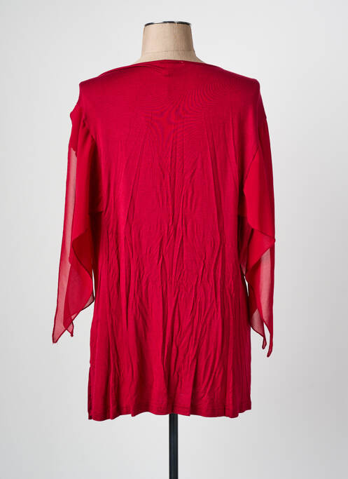 Tunique sans manche rouge LADY BELLE pour femme
