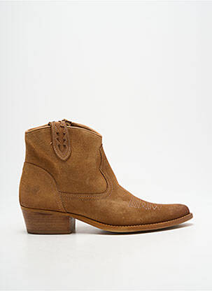 Bottines/boots bout pointu talon de 4 à 6cm marron FELMINI femme