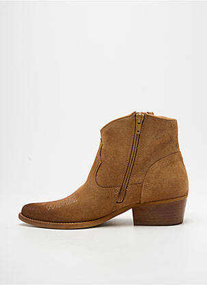 Bottines/boots bout pointu talon de 4 à 6cm marron FELMINI femme