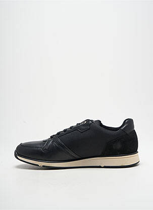 Baskets matière lisse bout rond noir REDSKINS homme