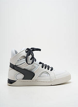 Baskets bout rond bout rond blanc DIESEL homme