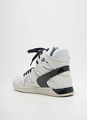 Baskets bout rond bout rond blanc DIESEL homme
