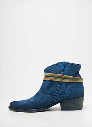 Bottines/boots bout pointu talon plat jusqu'à 3cm bleu FELMINI femme