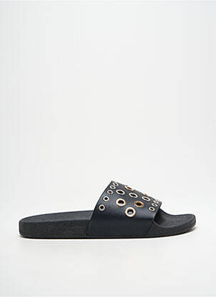 Mules/sabots tissage satiné talon plat jusqu'à 3cm noir THE WHITE BRAND femme