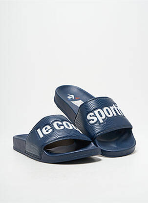 Mules/sabots tissage satiné bout ouvert bleu LE COQ SPORTIF homme