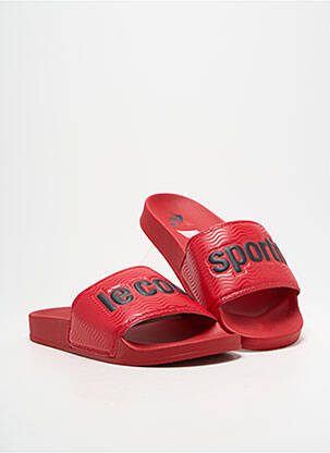 Mules/sabots tissage satiné bout ouvert rouge LE COQ SPORTIF homme