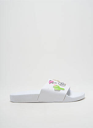 Mules/sabots voute plantaire talon plat jusqu'à 3cm blanc THE WHITE BRAND femme