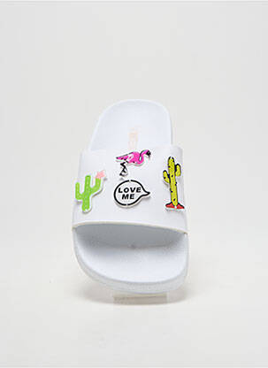 Mules/sabots voute plantaire talon plat jusqu'à 3cm blanc THE WHITE BRAND femme