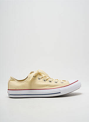 Baskets tissage toile talon compensé beige CONVERSE unisexe