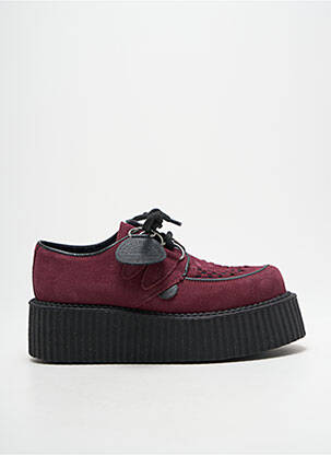 Derbies nubuck talon de 4 à 6cm violet UNDERGROUND femme
