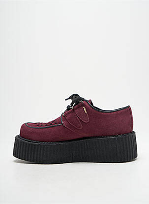 Derbies nubuck talon de 4 à 6cm violet UNDERGROUND femme