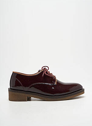 Derbies matière lisse talon plat jusqu'à 3cm violet CIRAGE femme