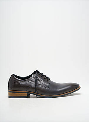 Derbies bout carré talon bas gris KDOPA homme
