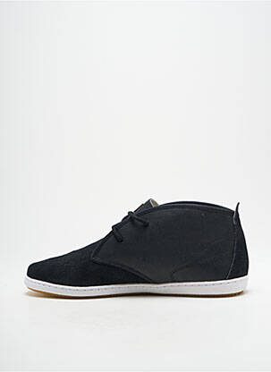 Baskets matière lisse bout rond noir LAFEYT homme