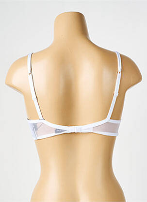 Soutien-gorge légère et transparente haut soutien-gorge emboitant blanc AMBRA femme