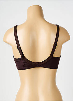 Soutien-gorge effet matière satinée haut soutien-gorge emboitant marron PRIMADONNA femme