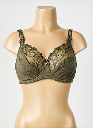 Soutien-gorge effet matière satinée haut soutien-gorge emboitant vert PRIMADONNA femme