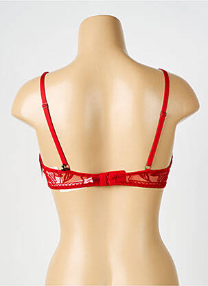 Soutien-gorge légère et transparente haut triangles rouge AUBADE femme